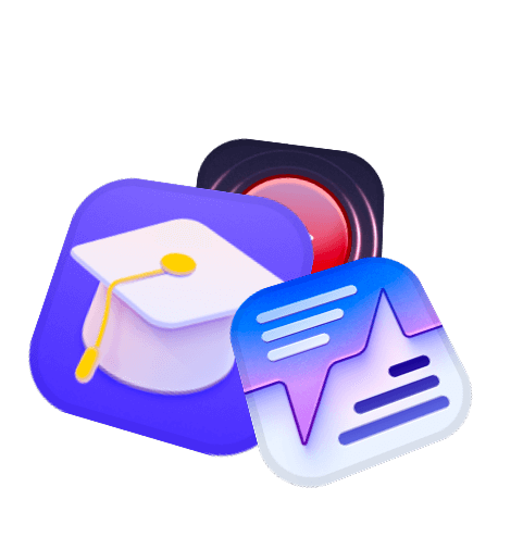 Stacked app icons